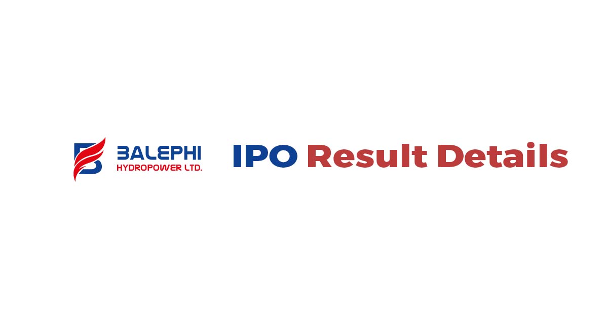 Balephi Hydropower IPO Result Details