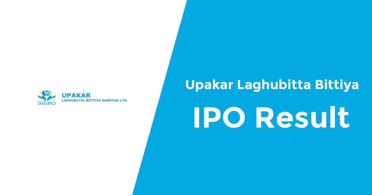 Upakar Laghubitta Bittiya Sanstha Limited IPO Result