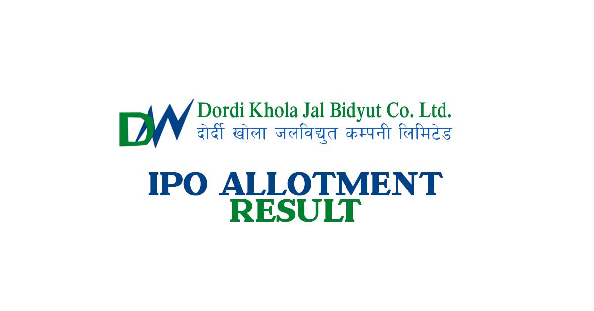 Check Dordi Khola Jalbidhyut IPO Result