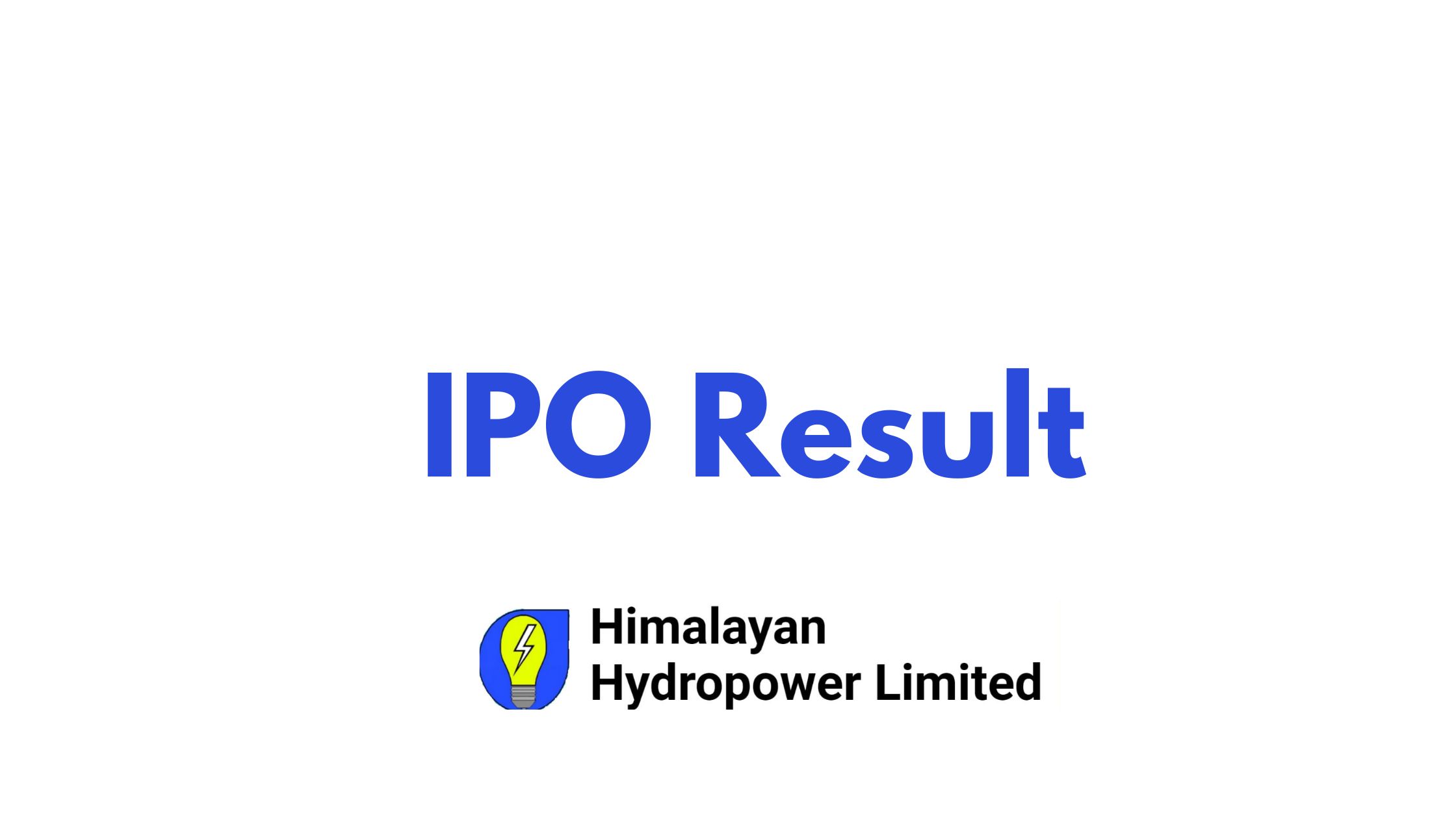 Check Himalayan Hydropower IPO Result [Live]